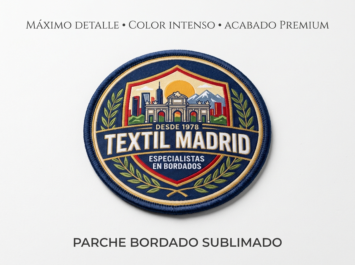 Parches bordados con sublimación: máximo detalle y acabado premium